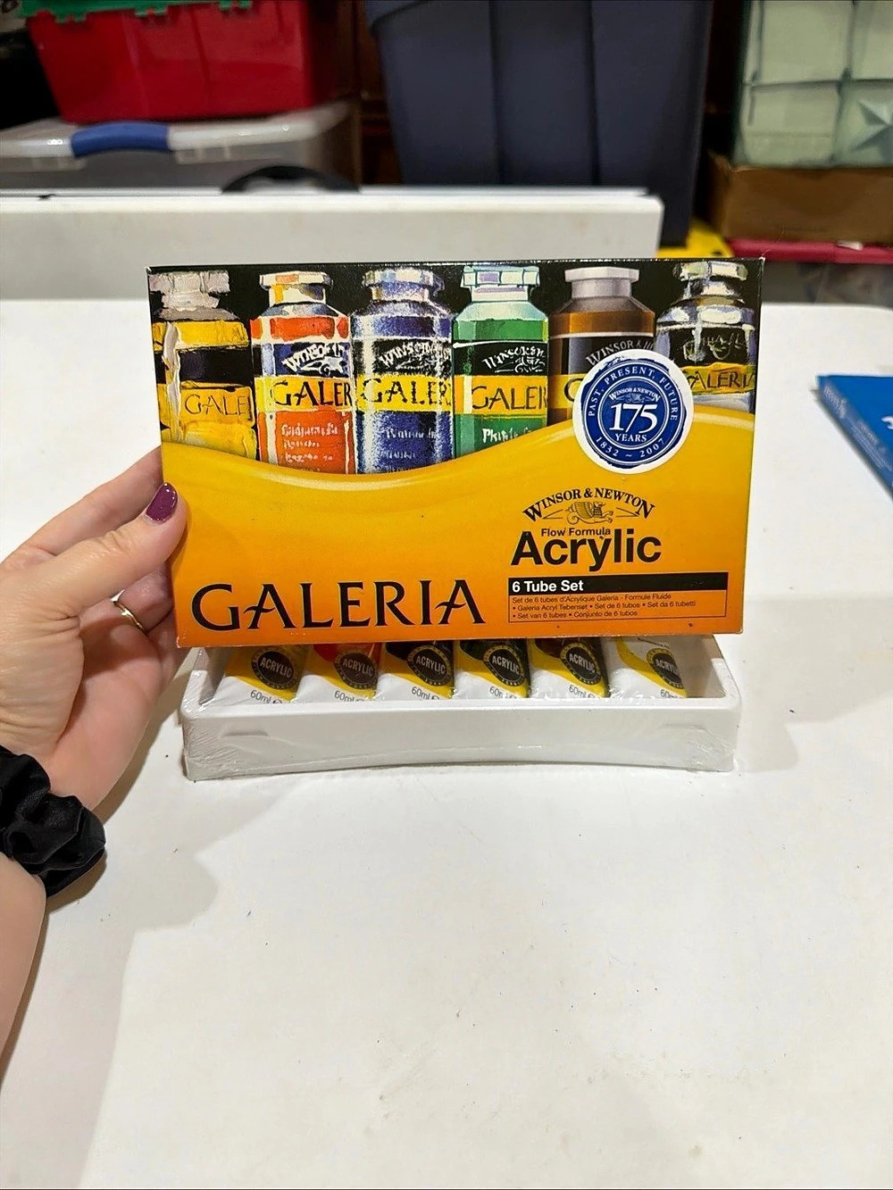 Winsor & Newton Galeria Acrylic Paint Tubes Set - 6x 60ml Colors - Art Supplies
